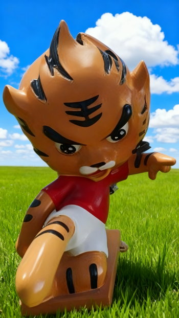 玻璃钢卡通老虎雕塑 (2)