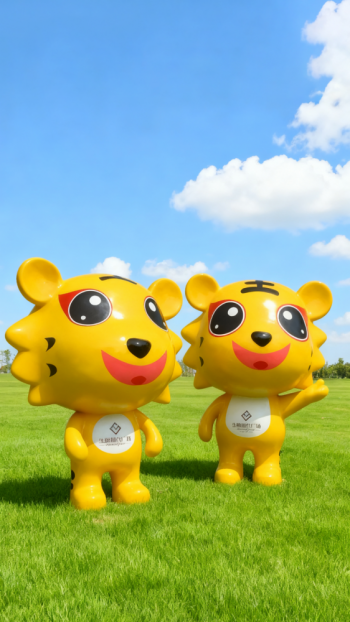 玻璃钢卡通老虎雕塑 (4)