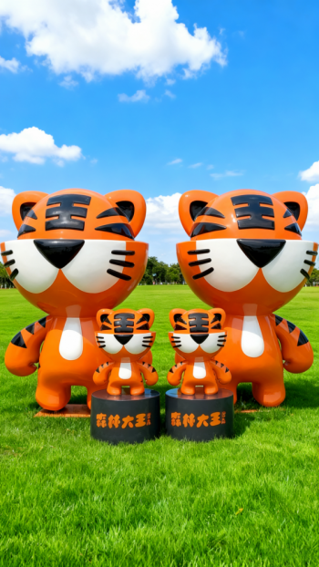 玻璃钢卡通老虎雕塑 (5)