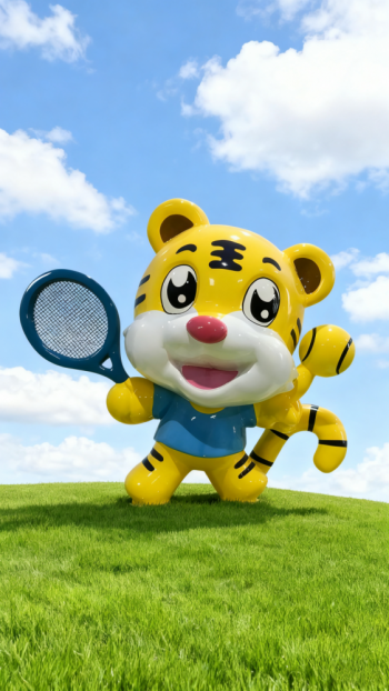 玻璃钢卡通老虎雕塑 (8)