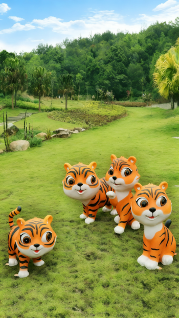 玻璃钢卡通老虎雕塑 (12)