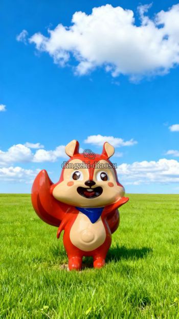 玻璃钢卡通松鼠阿狸雕塑