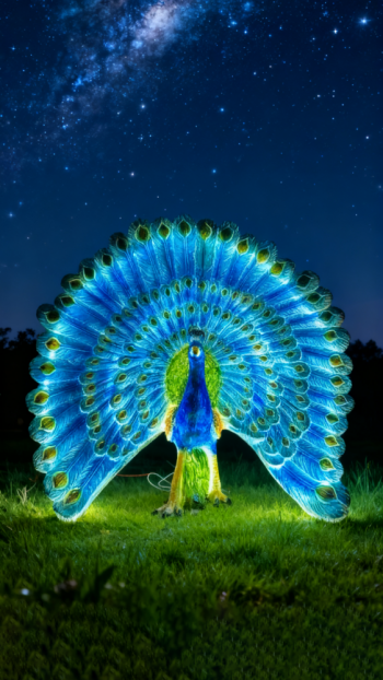 玻璃钢仿真孔雀雕塑 (6)