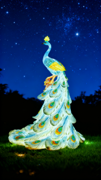 玻璃钢仿真孔雀雕塑 (9)