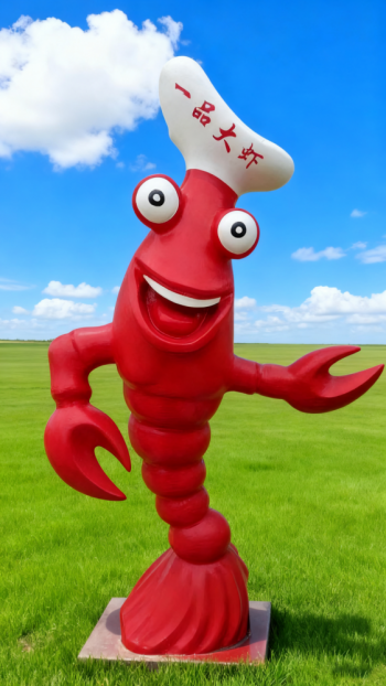 玻璃钢龙虾雕塑 (2)