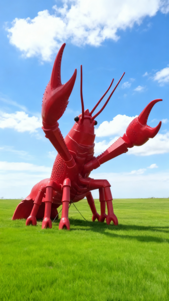 玻璃钢龙虾雕塑 (6)