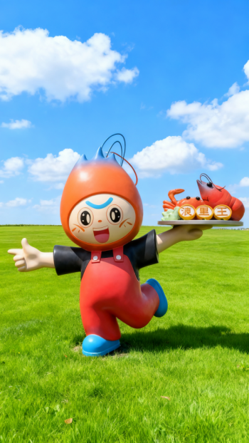 玻璃钢龙虾雕塑 (10)