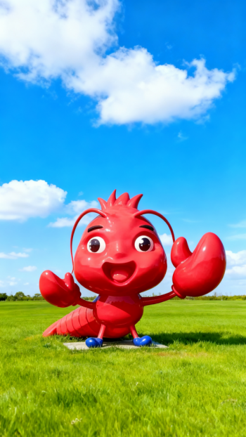 玻璃钢龙虾雕塑 (13)