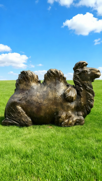 玻璃钢骆驼仿铜雕塑 (6)