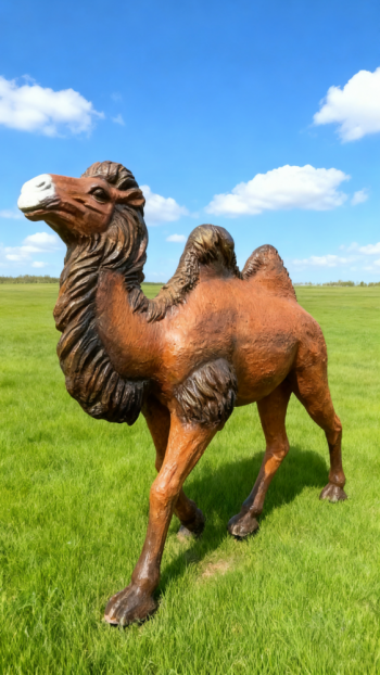 玻璃钢仿真骆驼雕塑 (10)