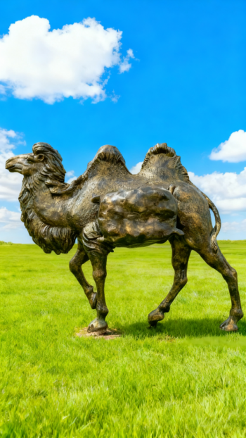 玻璃钢骆驼仿铜雕塑 (13)
