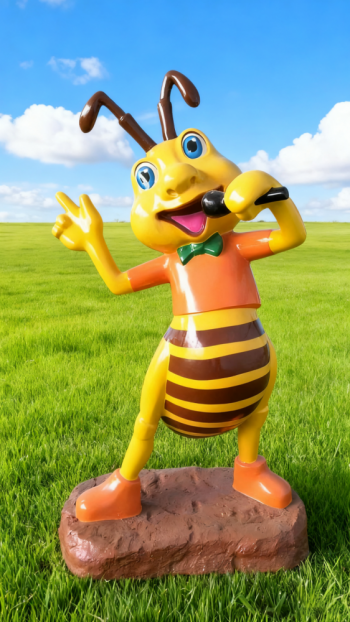 玻璃钢卡通蜜蜂雕塑 (4)