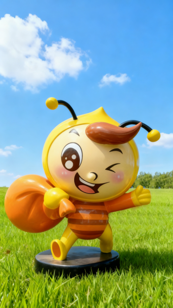 玻璃钢卡通蜜蜂雕塑 (6)