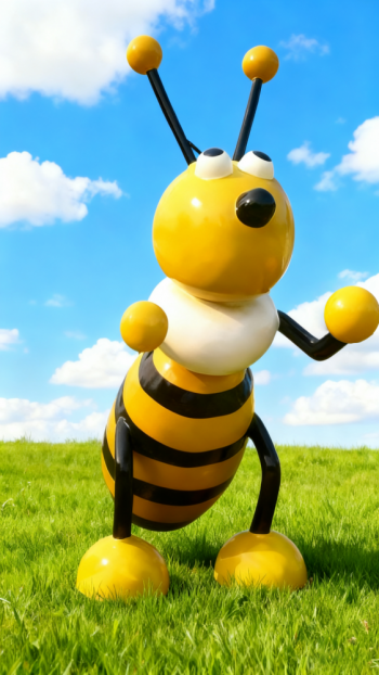 玻璃钢卡通蜜蜂雕塑 (9)