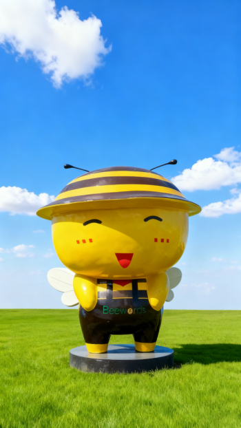 玻璃钢卡通蜜蜂雕塑 (12)