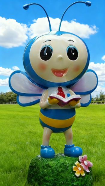 玻璃钢卡通蜜蜂雕塑 (15)