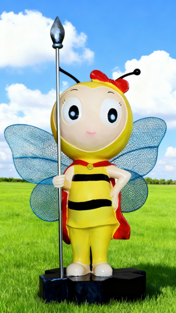 玻璃钢卡通蜜蜂雕塑 (16)