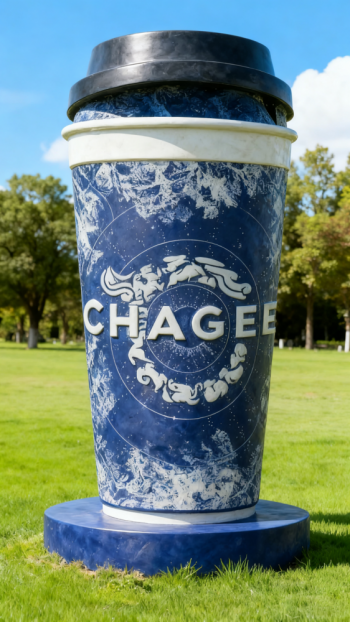 玻璃钢仿真奶茶杯雕塑 (4)