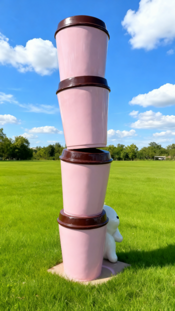 玻璃钢仿真奶茶杯雕塑 (9)