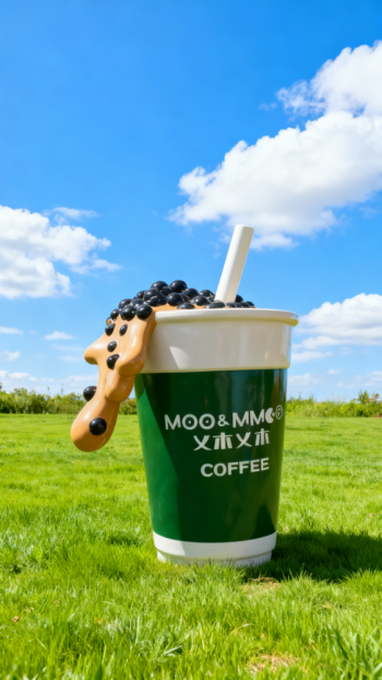 玻璃钢仿真奶茶杯雕塑 (18)