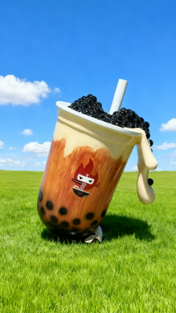 玻璃钢仿真奶茶杯雕塑 (36)