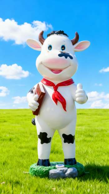 玻璃钢奶牛雕塑 (6)