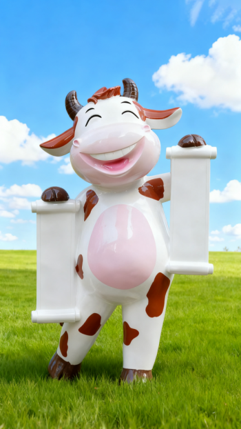 玻璃钢奶牛雕塑 (7)