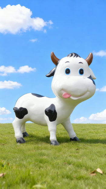 玻璃钢奶牛雕塑 (11)