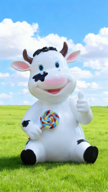 玻璃钢奶牛雕塑 (23)