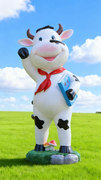 玻璃钢奶牛雕塑 (25)