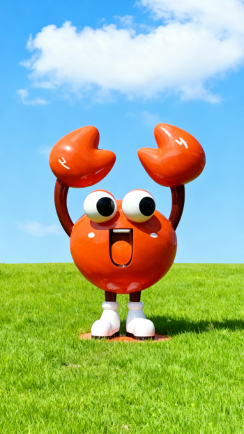 玻璃钢螃蟹雕塑 (8)