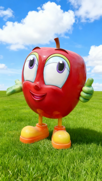 玻璃钢苹果雕塑 (17)