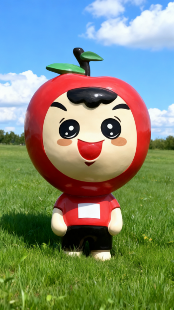 玻璃钢苹果雕塑 (19)