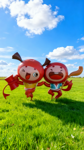 玻璃钢苹果雕塑 (20)