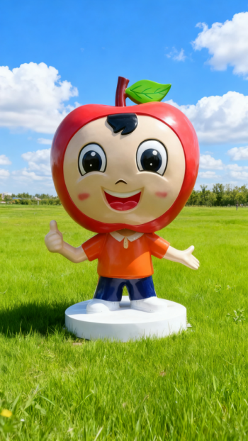 玻璃钢苹果雕塑 (21)