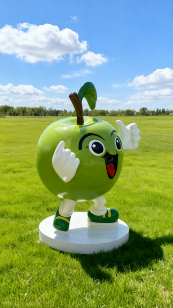 玻璃钢苹果雕塑 (22)