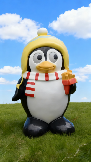 玻璃钢企鹅雕塑 (1)