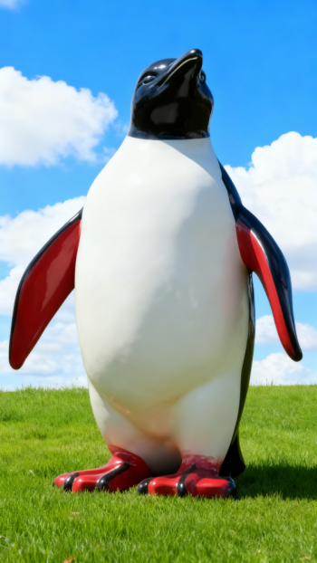 玻璃钢企鹅雕塑 (9)