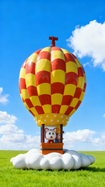 玻璃钢热气球雕塑 (3)