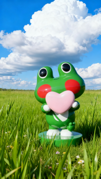 玻璃钢青蛙雕塑 (1)