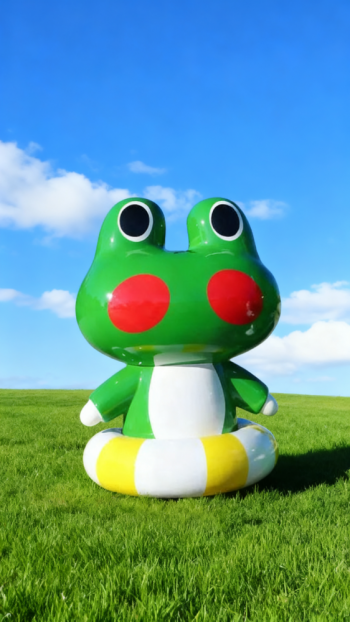 玻璃钢青蛙雕塑 (2)