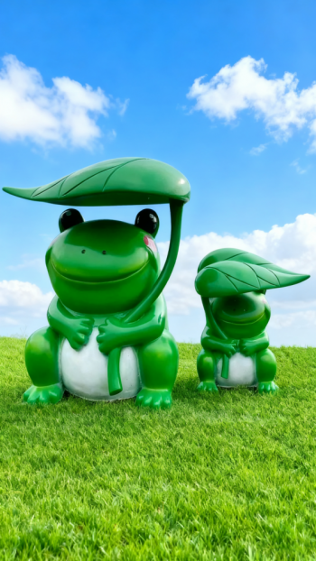 玻璃钢青蛙雕塑 (6)