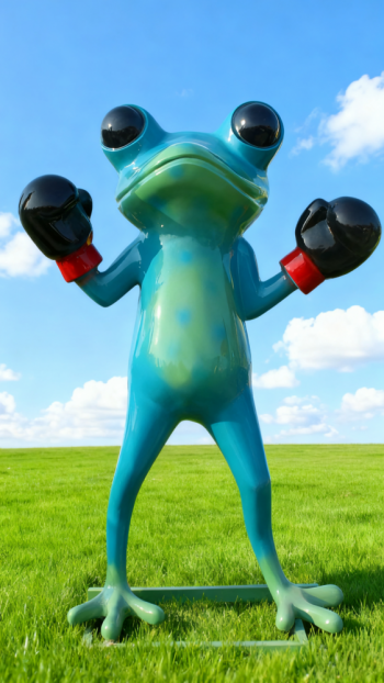 玻璃钢青蛙雕塑 (10)