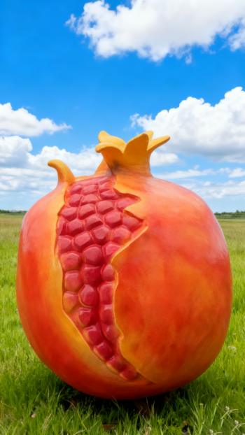 玻璃钢仿真石榴雕塑 (4)