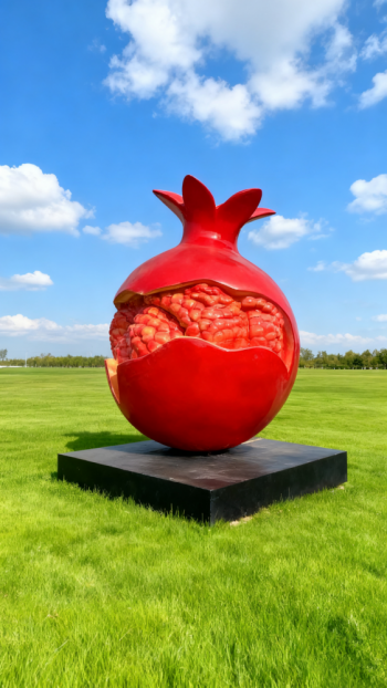 玻璃钢仿真石榴雕塑 (5)