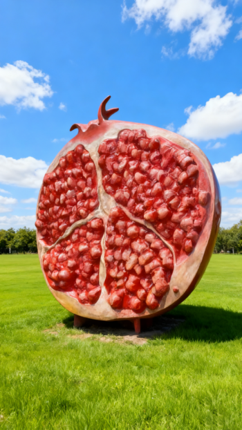 玻璃钢仿真石榴雕塑 (13)