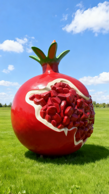 玻璃钢仿真石榴雕塑 (17)