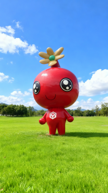 玻璃钢卡通石榴雕塑公仔 (7)