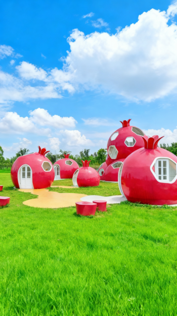 玻璃钢石榴景观雕塑 (6)