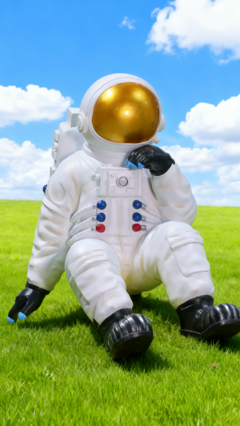 玻璃钢太空人雕塑 (1)